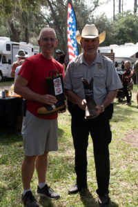 Flagler County Fire Chief and Flagler County Sheriff holding their 